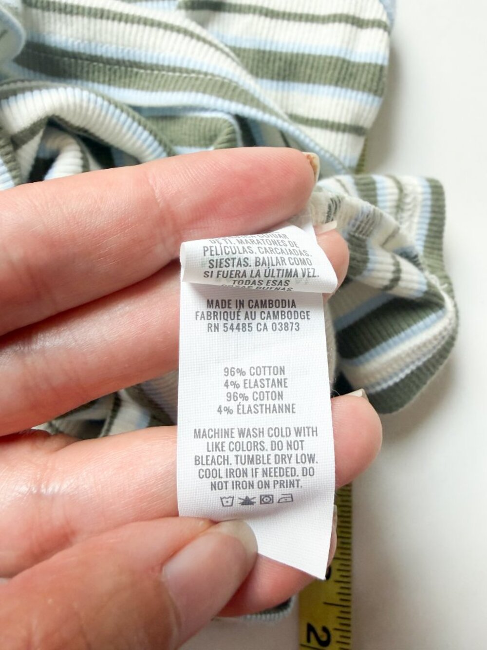 Aerie Reset Scoop Neck Tank Top Soft Muslin Striped Size Medium NEW NWT - Picture 4 of 6